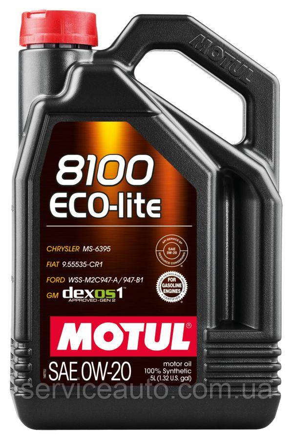 Моторна олива Motul 8100 ECO-LITE 0W20, 5L