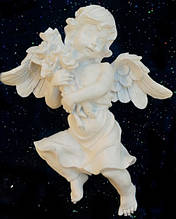 Статуетка настінна "Ангел із букетом"