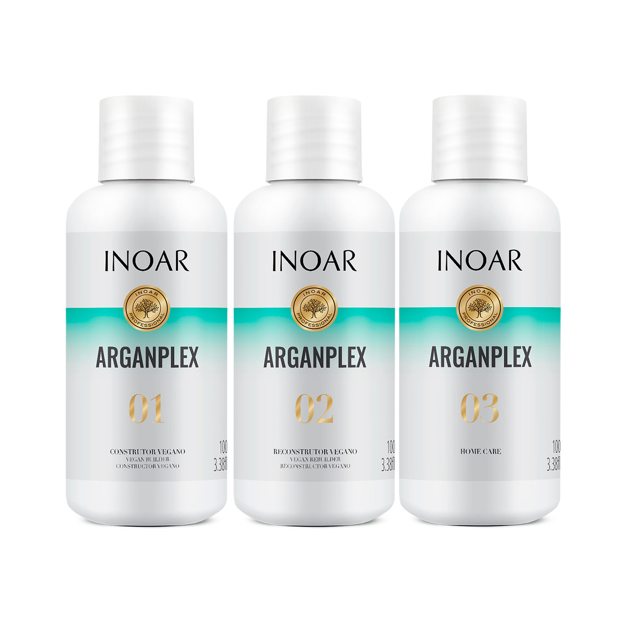 Відновлення волосся Арганплекс, Kit Inoar Arganplex, 3x100 ml