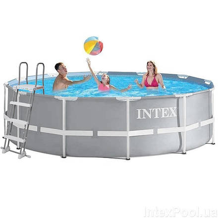 Каркасний басейн Intex 26718-1, 366-122 см, (Лестниця), фото 1