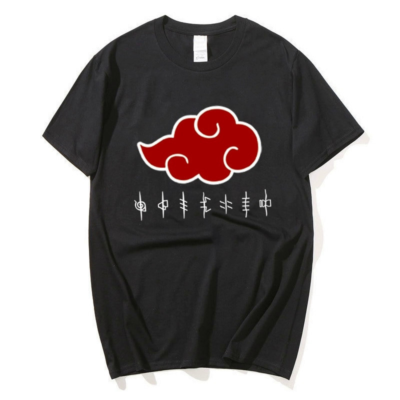 Черная Футболка Naruto Shippuden Akatsuki Big Logo Футболки Наруто ...