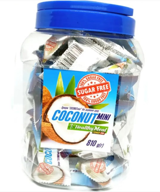 Міні батончик Power Pro Coconut Mini sugar free 810 грамів кокос