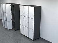 Шафа для роздягальні на дев'ять секцій (дв), розмір 1900/1200/500 мм