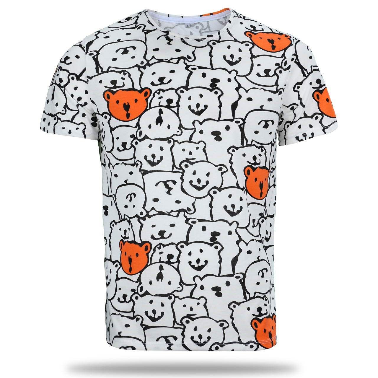 Футболка белая HOPE с рис "мишка" WHT L(Р) 22-810-020
