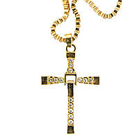 Крест Доминика Торетто с цепочкой Золотой, крестик Вин Дизеля | хрест Домініка Торетто з ланцюжком (GA)