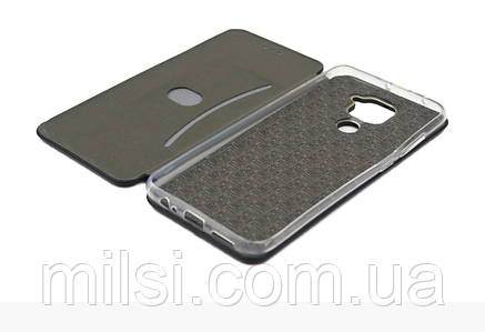 Чохол-книжка Xiaomi Redmi Note 9/10X Black бокова +силікон вставка Fashion, фото 2