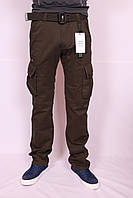 Чоловічі джинси-карго захисного кольору "Iteno".30-38размеры .( є інші кольори )