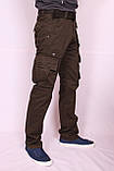 Чоловічі джинси-карго захисного кольору "Iteno".30-38размеры .( є інші кольори ), фото 2