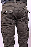 Чоловічі джинси-карго захисного кольору "Iteno".30-38размеры .( є інші кольори ), фото 5