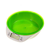 Кухонные электронные весы Supretto Бело-зеленые до 5 кг (5229)