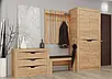 Маленький Передпокій у коридор 90 см, вішак з тумбою Ліберті від Еверест (дуб білий або золотий крафт), фото 3