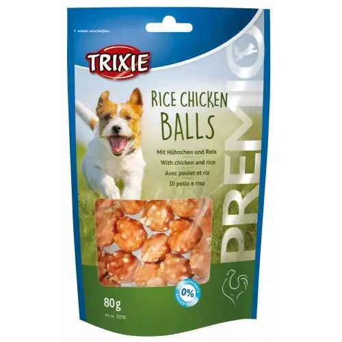 Ласощі для собак Rice Chicken Balls з куркою та рисом Trixie TX-31701, фото 1