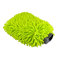 Рукавичка микрофибровая с длинным ворсом Chenille Microfiber Car Wash Mitt Green