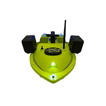 Кораблик для прикорму Pirate Fish Killer з GPS на 16 точок жовтий до 2 кг 500 м Катер прикормовий для риболовлі