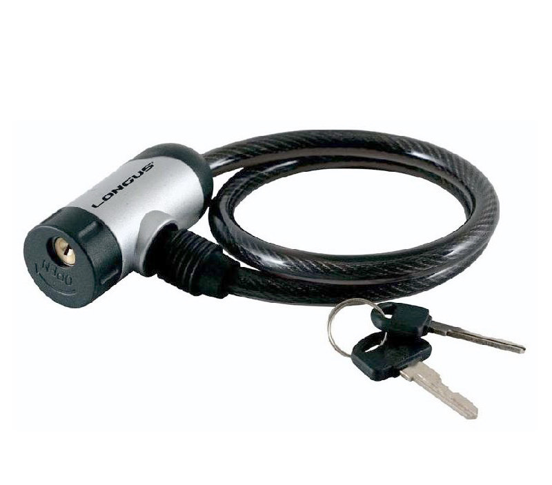 Замок для велосипеда - протиугінний трос Longus 10 x 650 мм