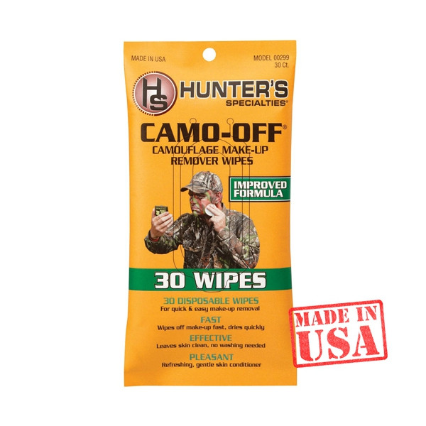 Вологі серветки Hunters для видалення військового гриму