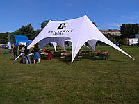 Шатер Звезда 2 14х10,5м (высокий и удлиненный) пляжная палатка