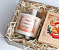 Набір подарунковий «Забембався» - арома свічка ручної роботи з соєвого воску і печиво з передбаченнями в коробці - Другу подарунок, фото 3