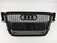 Решетка радиатора Audi A5 2007-2011год Черная (в стиле RS)