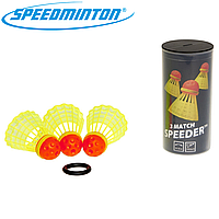 Воланы для спидминтона скоростного бадминтона Speedminton® Tube Match (3 шт.)