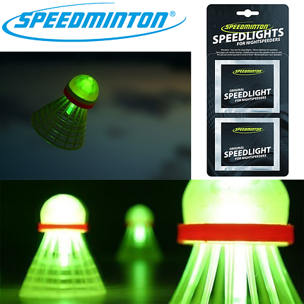 Набір вставок, що світяться, у волан для спідмінтону Speedminton® Speedlights (8 шт.), фото 1
