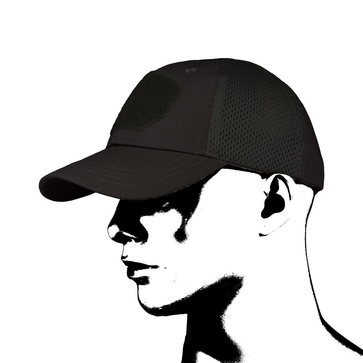 Бейсболка сітчаста кепка захисна Camo Black