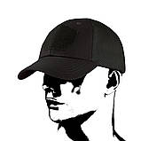 Бейсболка сітчаста кепка захисна Camo Black, фото 3