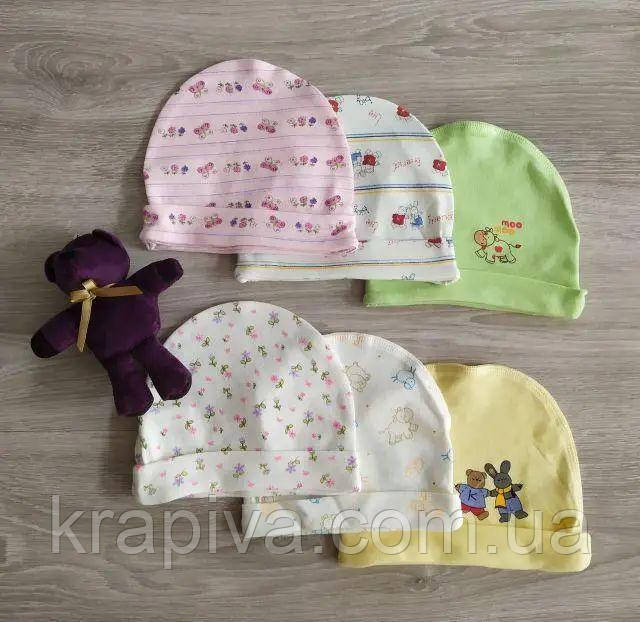 Шапочка для новонароджених 12-18 місяців Польща 80-86 р для немовлят, шапка, чепчик, фото 1