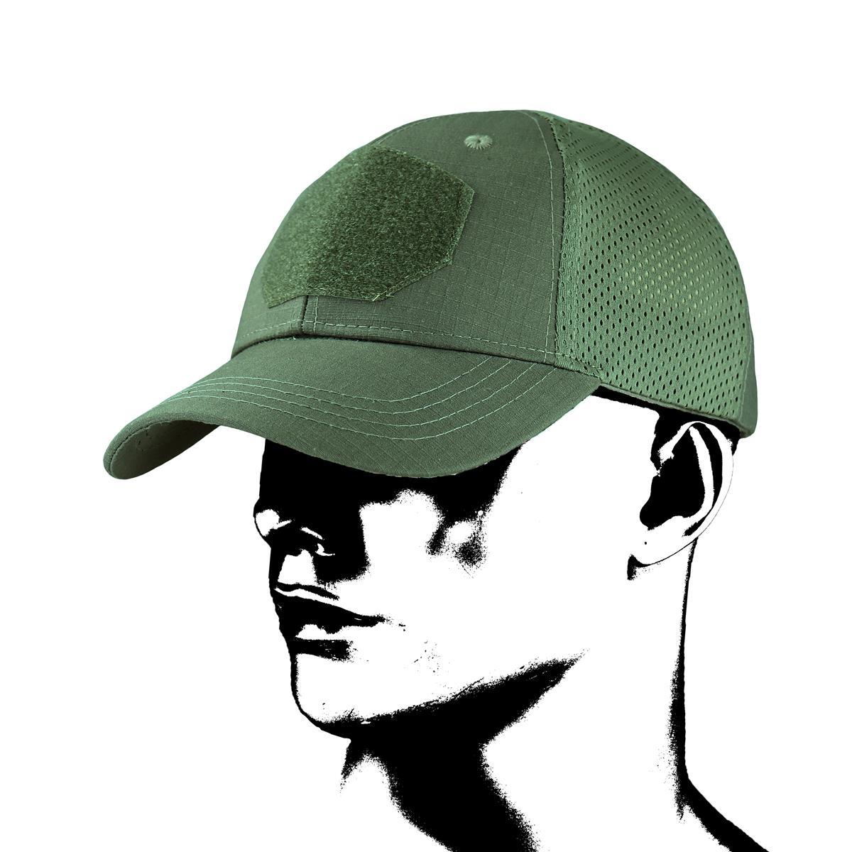 Бейсболка сітчаста кепка захисна Camo Olive, фото 1