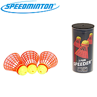 Воланы для спидминтона скоростного бадминтона Speedminton® Tube Fun (3 шт.)