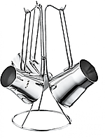 Набор турок из нержавеющей стали с подставкой 4 пр. 0,16 л; 0,25 л; 0,35 л OMS 7034 - MegaLavka