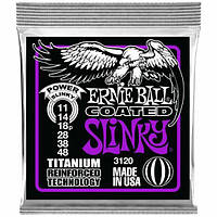 Ernie Ball P03120 Струны для электрогитары Coated Power Slinky 11-48