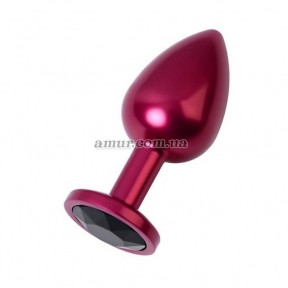 Анальний корок TOYFA Metal with black gem