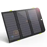 Сонячна батарея, панель з PowerBank для зарядки телефону Allpowers 5V21W на 10 000mAh, фото 6
