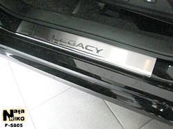 Захист порогів - накладки на пороги Subaru LEGACY V з 2009 р. (Premium)