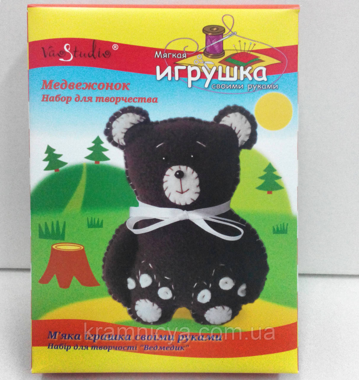 Набор для творчества Медвежонок (TK-003), серия Мягкая игрушкa - фото 1 - id-p259514605