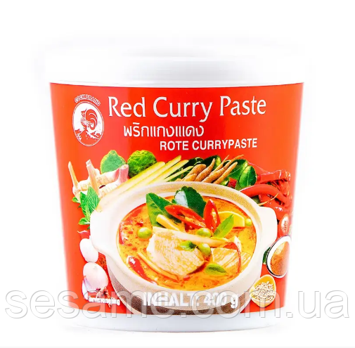 Паста карри красная Cock Brand 400 г, фото 1
