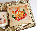 Свічка ручної роботи з соєвого воску і печиво з передбаченнями в коробці - Набір подарунковий «Милій матусі» - День матері, фото 10