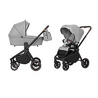 Коляска универсальная CARRELLO Epica CRL-8510/1 (2in1) Silver Grey +дождевик /1/