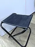 📌 Розкладний стілець без спинки туристичний | Рибальський Табурет для пікніка | Табуретка кемпінг, фото 2