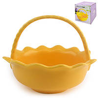 Фарфоровая конфетница Yellow 18*15 см Stenson MC3667-7