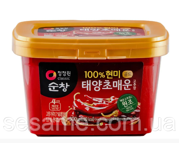 Корейська чилі паста перцева Hot Daesang Кочудян, Кочуджан 500г, фото 1