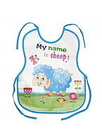 Слюнявчик клеёнчатый с завязками Барашка