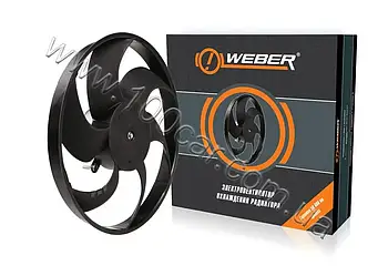 Електровентилятор охолодження радіатора Weber RCK 1118 для ВАЗ 1117-1119 Калина, ВАЗ 2123 Шевроле Нива