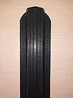 Євроштахети чорний мат 115 мм двох сторонній