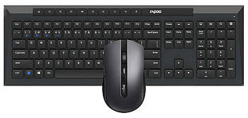 Комплект Rapoo 8210M Wireless, Black