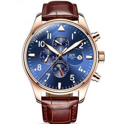 МУЖКІ НАРУЧНІ ЧАСИ Carnival Grand Brown, фото 1