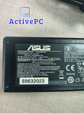 Блок живлення для ASUS 19V, 3.42A, 65W, 4.0*1.35м, L-Обр розйом, black, AS Zenbook UX32, фото 3