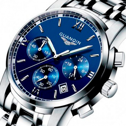 МУЖКІ НАРУЧНІ ГОДИ Guanquin Liberty, фото 1