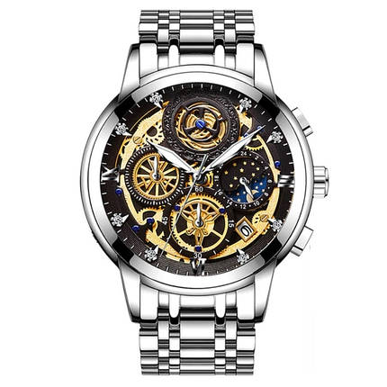 МУЖКІ НАРУЧНІ ГОДИ WishDoIt Baks, фото 1